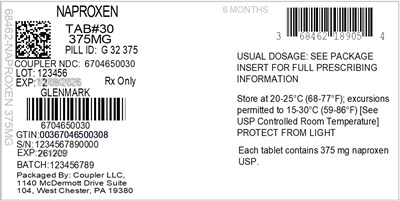 Label (68462 189 05 Naproxen 375mg 67046 500 30)